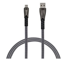 Дата кабель USB 2.0 AM to Micro 5P 1.0m black Grand-X (FM09)