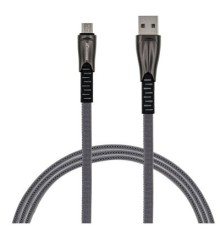 Дата кабель USB 2.0 AM to Micro 5P 1.0m black Grand-X (FM09)