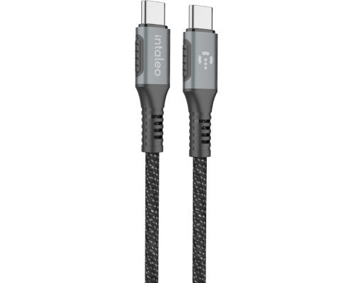 Дата кабель USB-C to USB-C 2.0m CBGPD60WTT2 60W grey Intaleo (1283126518102)