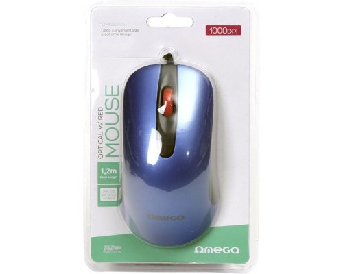 Мишка Omega OM-520 USB Blue (OM0520BL)