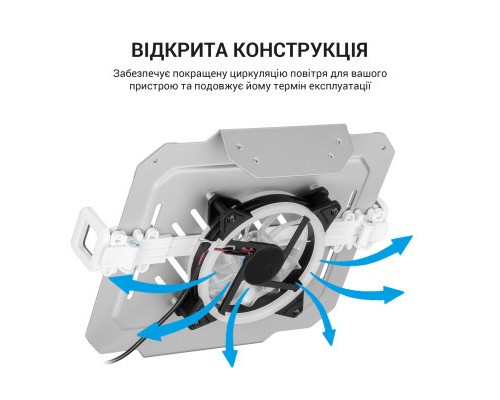 Підставка до ноутбука OfficePro для кронштейнів VESA 75x75,100x100 +RGB (LH474W)