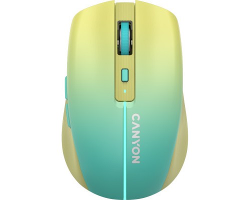Мишка Canyon MW-44 LED Rechargeable Wireless/Bluetooth Yellow Blue (CNS-CMSW44UA)