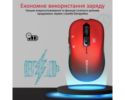 Мишка Promate Slider Wireless Red (slider.red)