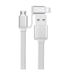 Дата кабель USB 2.0 AM to Lightning + Micro 5P 1.0m Patron (CAB-PN-LIGHT-MIC-1M)