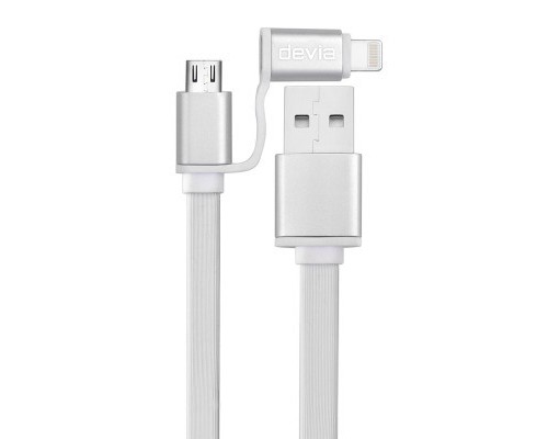 Дата кабель USB 2.0 AM to Lightning + Micro 5P 1.0m Patron (CAB-PN-LIGHT-MIC-1M)