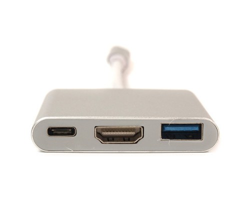 Перехідник USB C-Type - HDMI/USB PowerPlant (KD00AS1306)