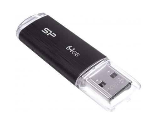 USB флеш накопичувач Silicon Power 64GB Ultima U02 Black USB 2.0 (SP064GBUF2U02V1K)