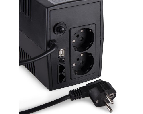 Пристрій безперебійного живлення Vinga LCD 800VA plastic case with USB (VPC-800PU)