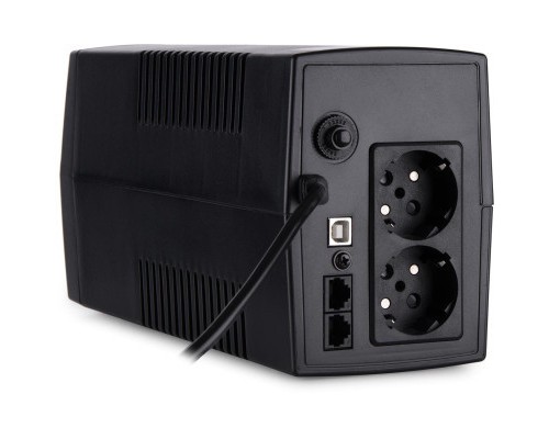 Пристрій безперебійного живлення Vinga LCD 800VA plastic case with USB (VPC-800PU)