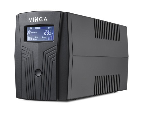 Пристрій безперебійного живлення Vinga LCD 800VA plastic case with USB (VPC-800PU)
