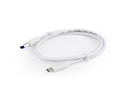 Дата кабель USB 3.0 AM to Type-C 1.0m Cablexpert (CCP-USB3-AMCM-1M-W)