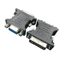 Перехідник DVI (24+5 пин)/VGA, M/F HD (3 ряда) Cablexpert (A-DVI-VGA-BK)