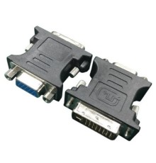 Перехідник DVI (24+5 пин)/VGA, M/F HD (3 ряда) Cablexpert (A-DVI-VGA-BK)
