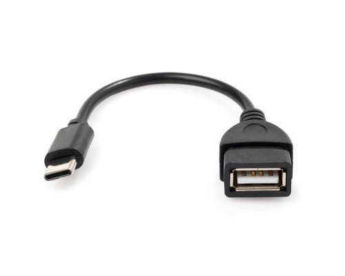 Дата кабель OTG USB 2.0 AF to Type-C Vinga (VCPDCOTGTCBK)