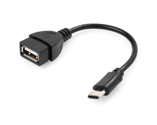 Дата кабель OTG USB 2.0 AF to Type-C Vinga (VCPDCOTGTCBK)