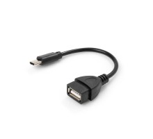Дата кабель OTG USB 2.0 AF to Type-C Vinga (VCPDCOTGTCBK)