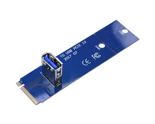 Райзер Dynamode NGFF M.2 Male to USB 3.0 Female для PCI-E 1X (RX-riser-M.2-USB3.0-PCI-E)