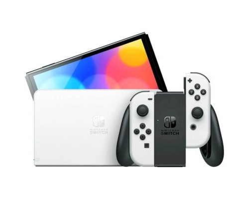 Ігрова консоль Nintendo Switch OLED (біла) (045496453435)