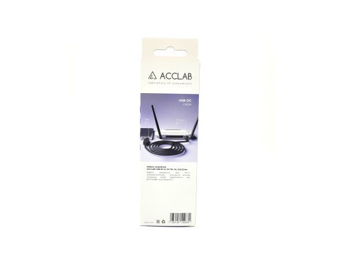 Кабель живлення USB to DC 5.5х2.5mm 12V 1A ACCLAB (1283126552847)