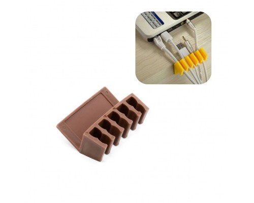 Тримач для кабелю Extradigital CC-902 Cable Clips, Brown (KBC1707)