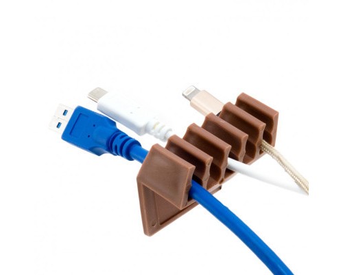 Тримач для кабелю Extradigital CC-902 Cable Clips, Brown (KBC1707)