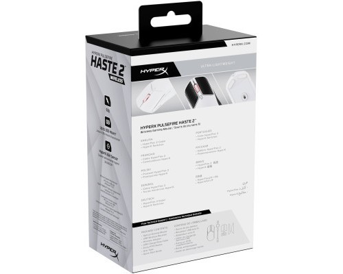 Мишка HyperX Pulsefire Haste 2 Wireless White (6N0A9AA)