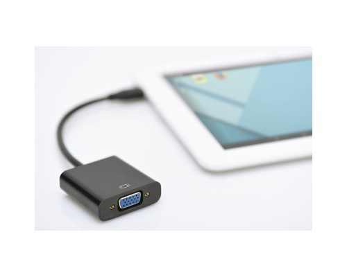 Перехідник MicroHDMI to VGA (M/F) Full HD Digitus (DA-70460)