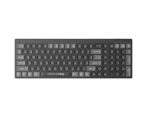 Клавіатура OfficePro SK985B Wireless/Bluetooth Black (SK985B)