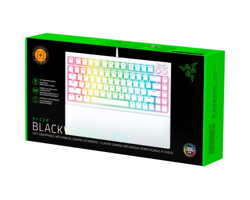 Клавіатура Razer BlackWidow V4 75 USB UA White (RZ03-05001700-R3M1)