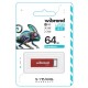 USB флеш накопичувач Wibrand 64GB Chameleon Red USB 2.0 (WI2.0/CH64U6R)
