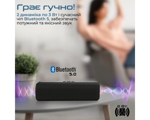 Акустична система Promate Capsule-2 Black (capsule-2.black)