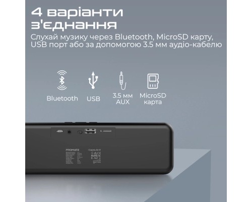 Акустична система Promate Capsule-2 Black (capsule-2.black)
