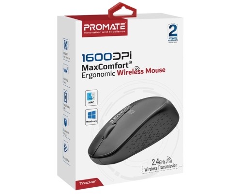 Мишка Promate Tracker Wireless Black (tracker.black)