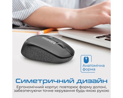 Мишка Promate Tracker Wireless Black (tracker.black)