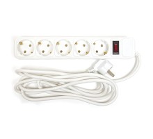 Мережевий фільтр живлення PowerPlant 3 м, 5 розеток, евростандарт (JY-1056/3) (PPSA10M30S5B)