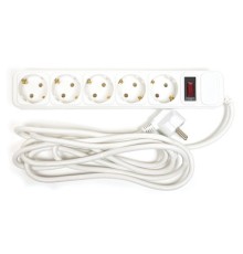 Мережевий фільтр живлення PowerPlant 3 м, 5 розеток, евростандарт (JY-1056/3) (PPSA10M30S5B)
