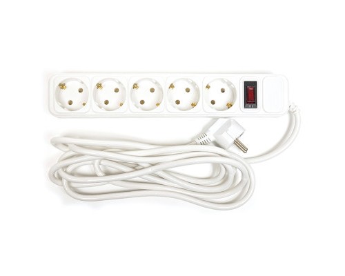 Мережевий фільтр живлення PowerPlant 3 м, 5 розеток, евростандарт (JY-1056/3) (PPSA10M30S5B)
