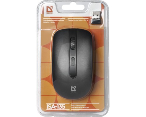 Мишка Defender ISA-135 Black (52435)