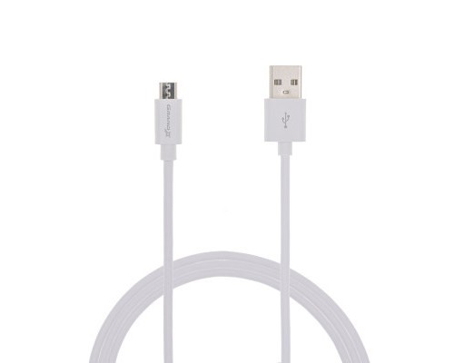 Дата кабель USB 2.0 AM to Micro 5P 2.5m white Grand-X (PM025W)