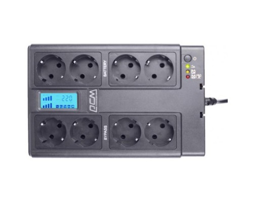 Пристрій безперебійного живлення Powercom CUB-850N LCD