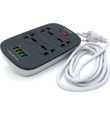 Мережевий фільтр живлення LDNIO SC4407, 3 роз+4USB (SC4407)