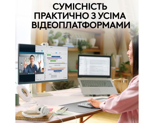Веб-камера Logitech Brio 100 Full HD Off-White (960-001617)