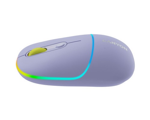 Мишка Canyon MW-22 Dual Band RGB Wireless Mountain Lavender (CNS-CMSW22ML)