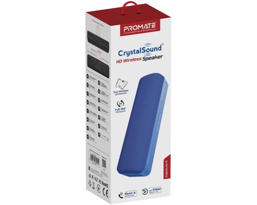 Акустична система Promate Capsule-2 Blue (capsule-2.blue)
