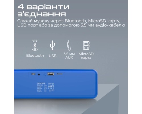 Акустична система Promate Capsule-2 Blue (capsule-2.blue)