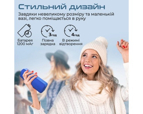 Акустична система Promate Capsule-2 Blue (capsule-2.blue)