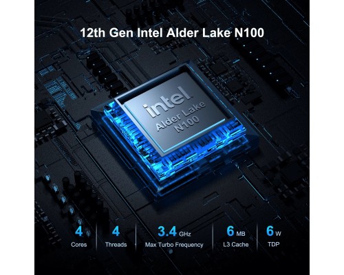 Комп'ютер GEEKOM Mini Air12 / N100, 16G, SSD 512G, WIN11 Pro (GMAir12N100-16512-EU)