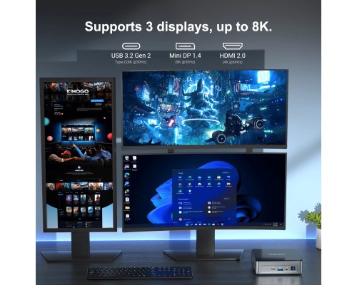 Комп'ютер GEEKOM Mini Air12 / N100, 16G, SSD 512G, WIN11 Pro (GMAir12N100-16512-EU)