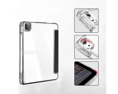 Чохол до планшета BeCover Ultra Slim Origami Transparent Apple iPad Pro 12.9 2020/2021/2022 Black (711694)