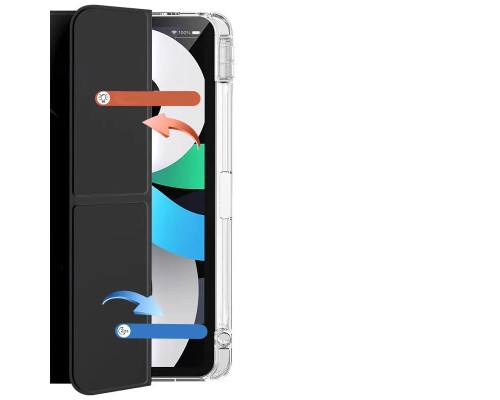 Чохол до планшета BeCover Ultra Slim Origami Transparent Apple iPad Pro 12.9 2020/2021/2022 Black (711694)